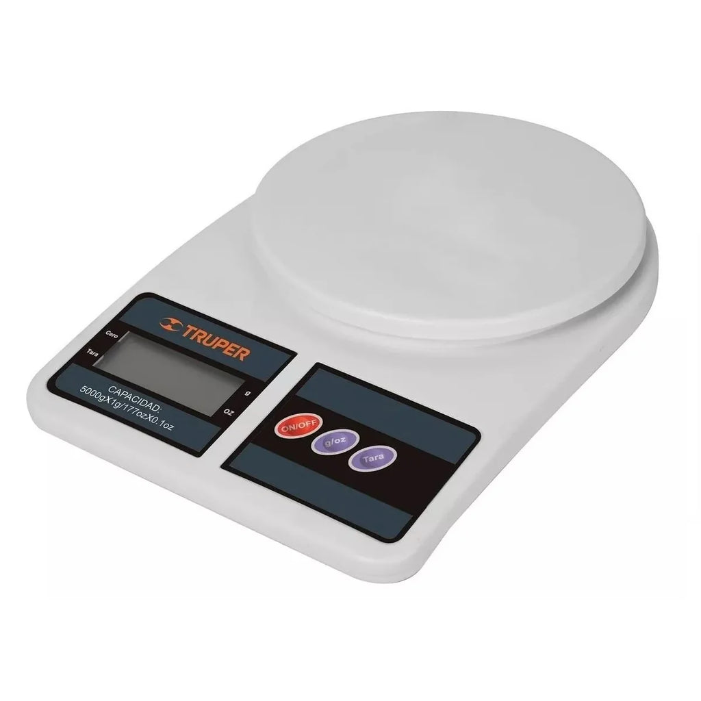 Báscula Digital Para Cocina, 5kg Truper Base-5ep
