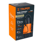 Bomba sumergible plástica, 1-1/2 HP para agua sucia, TRUPER - vista 1