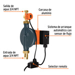 Bomba presurizadora 1/3 HP, con sensor regulable, TRUPER - vista 3