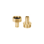 Conectores 1/2" macho y hembra de latón sólido para manguera - vista 1