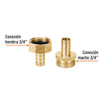 Conectores 1/2" macho y hembra de latón sólido para manguera - vista 2
