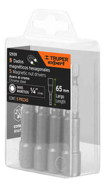 Estuche Con 5 Dados Magnéticos De 1/4in 65mm Largo Truper - vista 5