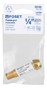 Punta Pol De Latón 1/4  X 6 Cm, De Rosca, Foset - vista 3