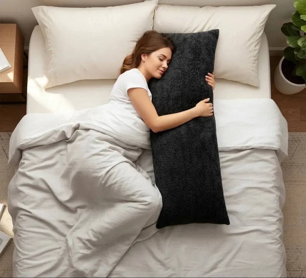 Almohada Invernal Abrazable Alpes Negro Vianney