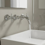 Llave Grifo Mezcladora De Pared Lavabo Baño Lujo 4731 Dica - vista 3
