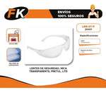 Lentes Seguridad Mica Transparente Pretul Lite 20401 - vista 5