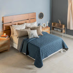 Edredón Queensize Cobalto Ligero 2 Vista Azul / Gris Vianney - vista 5