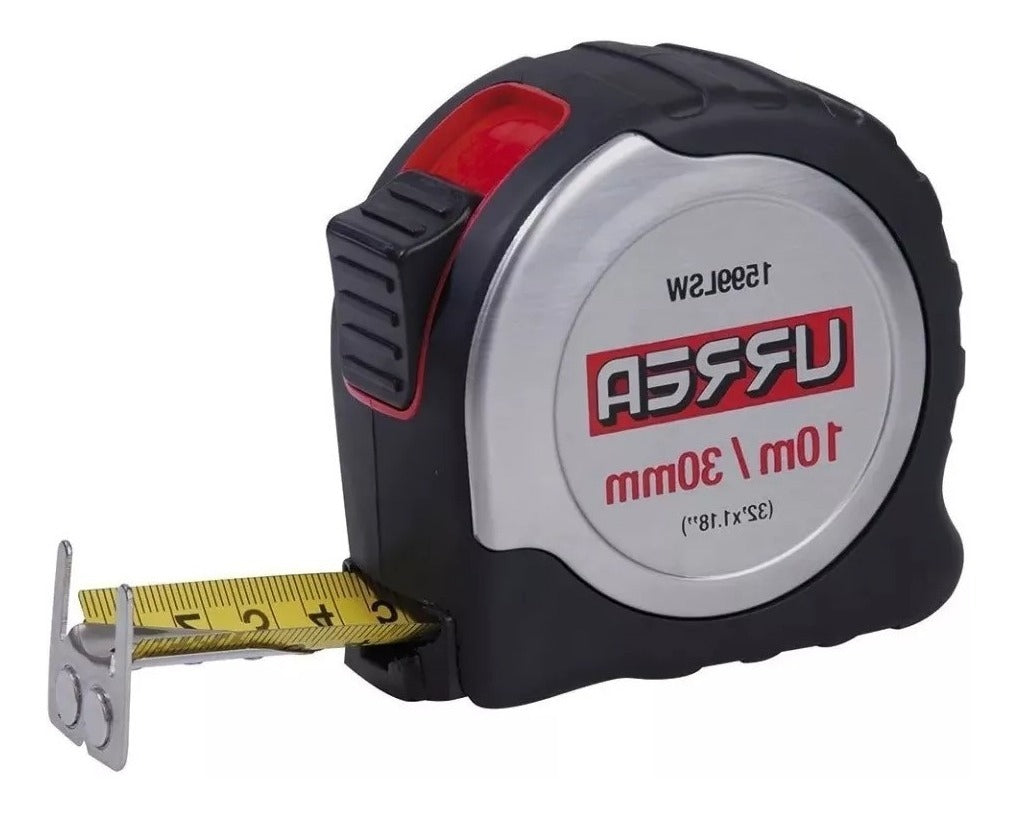 Flexómetro De Acero Inoxidable 10mx30mm Urrea 1599lsw