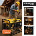 Generador Portátil 1 Kw Monofásico Motor A Gasolina Pretul - vista 6