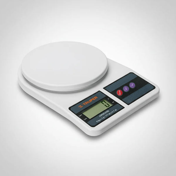 Báscula Digital Para Cocina, 5kg Truper Base-5ep
