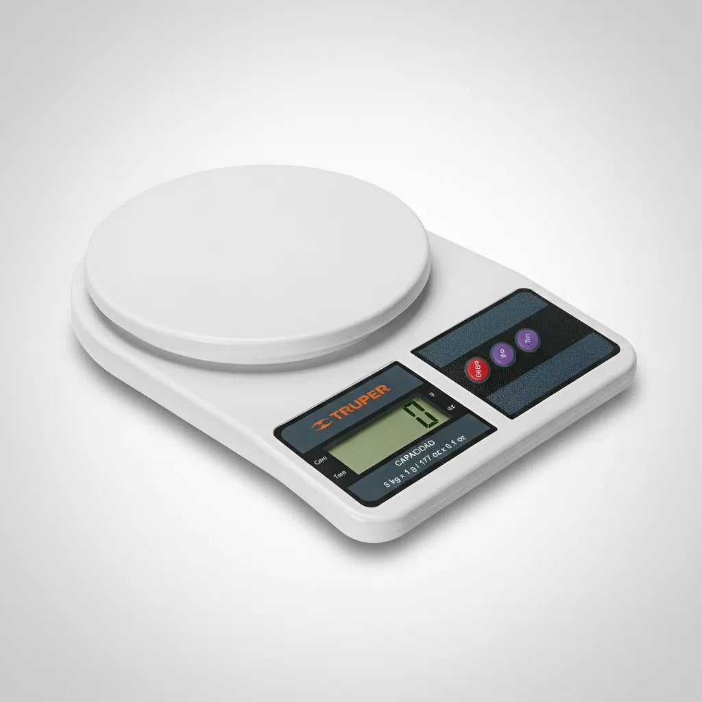 Báscula Digital Para Cocina, 5kg Truper Base-5ep