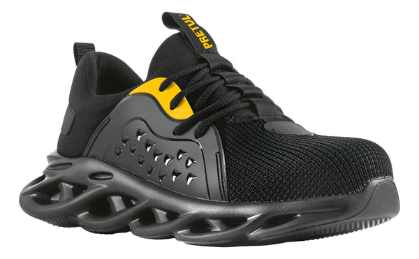 Tenis De Seguridad Color Negro Pretul 29909