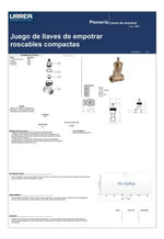 Juego Vástagos Ascendentes Empotrable Acabado Mate Urrea 52c - vista 3