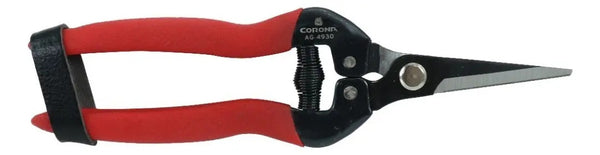 Tijeras Corona Corte Recto Punta Larga Rojo Ag 4930