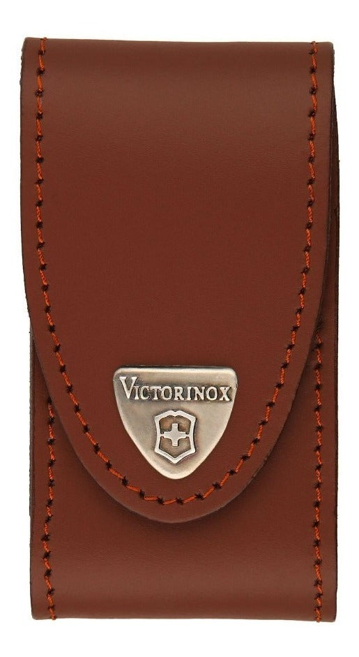 Victorinox Funda De Piel Para Navajas De 91 Mm Color Cafe