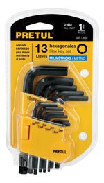 Juego 13 Llaves Allen Hexagonales Mm Con Organizador Pretul - vista 4