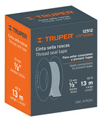 Paquete 10 Pza Cinta Sella Roscas 1/2in 13m Truper 12512 - vista 3