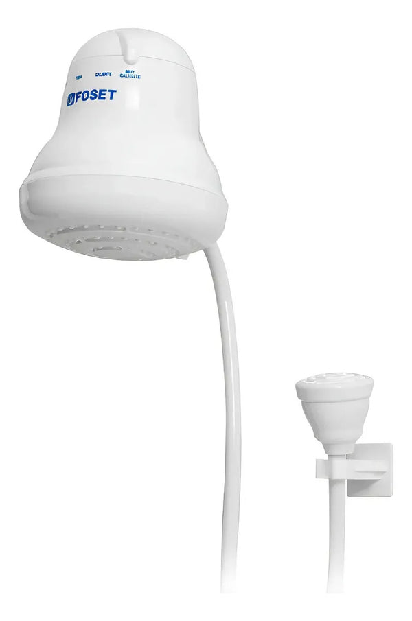 Regadera eléctrica, 4 temperaturas, 14.5cm, blanca, FOSET