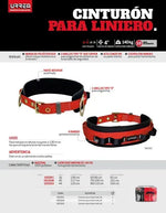 Cinturón Para Liniero Negro C/rojo Talla 40 Urrea Usc01m - vista 3