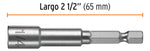 Estuche Con 5 Dados Magnéticos De 1/4in 65mm Largo Truper - vista 3