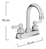 Mezcladora Para Lavabo 4 PuLG Urrea 67pn - vista 7