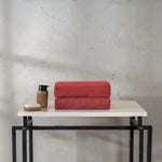 Toalla Vianney Mawi 170x90 Cm Microfibra Color Rojo Liso - vista 2