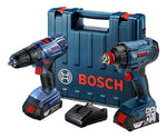 Combo Bosch Rotomartillo + Llave Impacto, Baterías, Maletín - vista 1