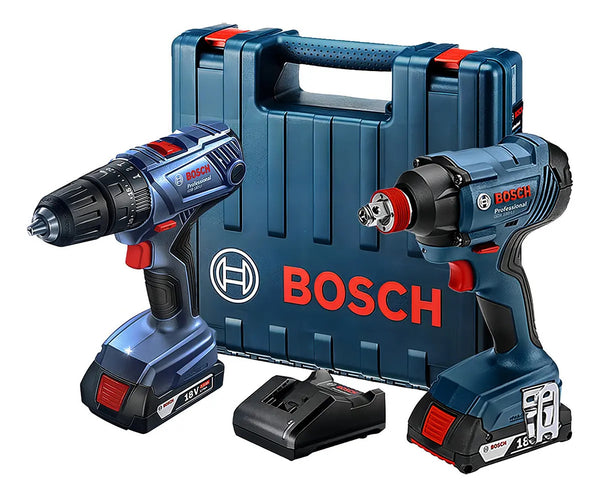 Combo Bosch Rotomartillo + Llave Impacto, Baterías, Maletín