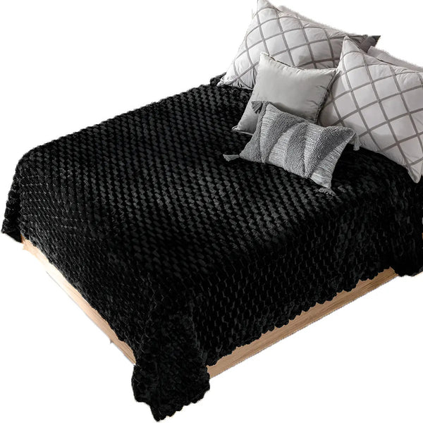Frazada Ligera Nordica Loket Negro Vianney