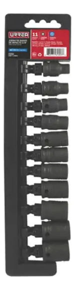 Juego 11 Dados De Impacto Métricos Cuadro 3/8'' Urrea 72202 - vista 3