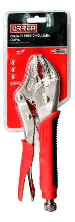 Pinza De Presión Quijada Curva 10puLG Mango Bimaterial Urrea - vista 2