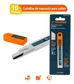 Hoja Repuesto Cutter 10 Unidades 18mm Truper 16965 - vista 3