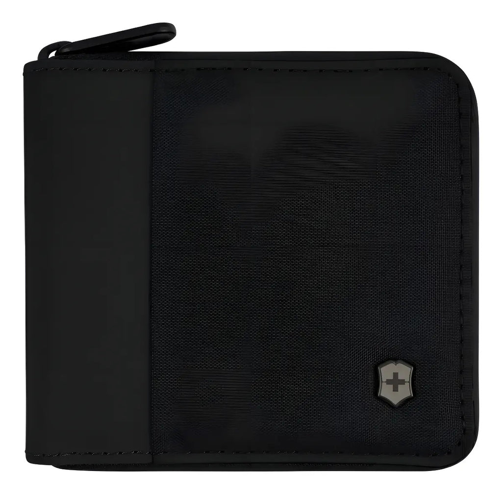 Billetera Zip-around Con Protección Rfid Negro Victorinox