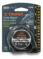 Flexómetro Cinta Negra 5.5mt 25mm Truper 11745 - vista 6