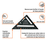 Escuadra 7 De Aluminio Para Muros De Yeso 104023 Truper - vista 3