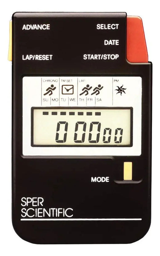 Cronómetro Digital Sper Scientific Pantalla Lcd Grande Negro