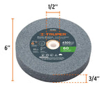 Truper Eba-6 Esmeril De Banco 6'' 60 Hz Naranja - vista 3