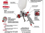 Pistola De Gravedad Para Pintar 600ml Profesional Urrea - vista 3