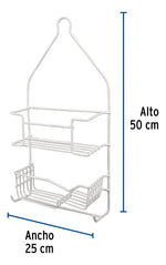 Organizador Para Regadera Con Cubierta Plástica 49975 Foset - vista 2