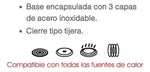 Olla Express Acero Inoxidable 8 Litros Man Mod. Op-2008 - vista 3