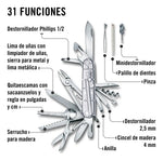 Victorinox Navaja Swiss Champ Silvertech 31 Usos Traslúcido - vista 4