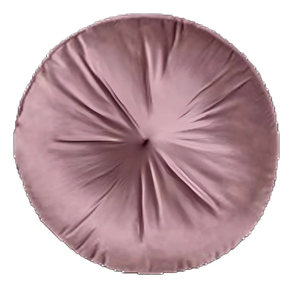 Cojin Tela Lisa Circular Velvet Lila Vianney 88500