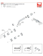 Llave Grifo Mezcladora De Pared Lavabo Baño Lujo 4731 Dica - vista 4