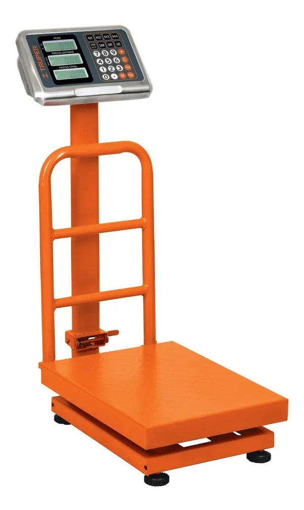 Báscula Electrónica De Plataforma, Plegable 100 Kg Truper