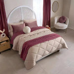 Edredón Queensize Girona +2 Funda +cojin+ Cubre Vianney Rosa - vista 5