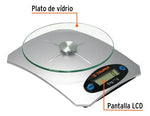 Báscula digital para cocina, plato de vidrio, 5 kg, Truper - vista 2