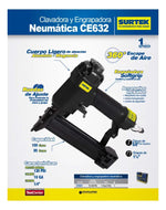 Clavadora Y Engrapadora Neumática 7/32 A 1-1/4 Surtek Ce632 - vista 2