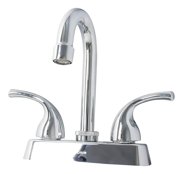 Mezcladora De 4  Para Lavabo Tipo Bar Cuello Alto Dica