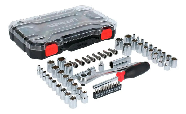 Juego De Matraca Dados Puntas Accesorios 3/8'' 63pzs Urrea