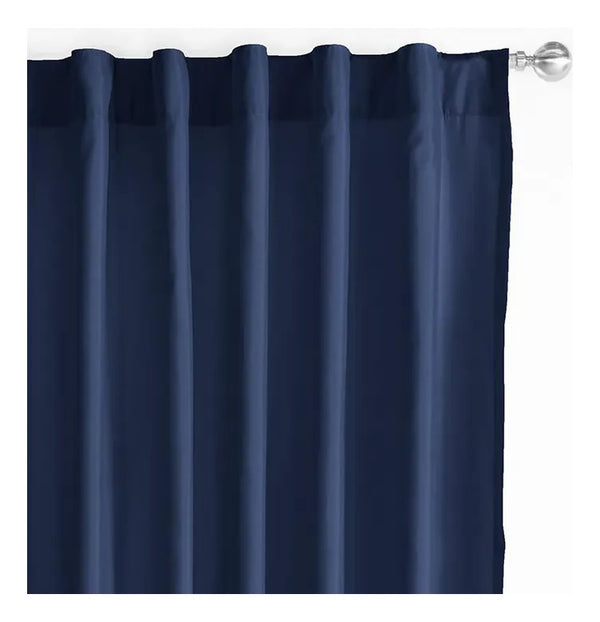 2 Cortinas Viasoft Azul Marino 1.18 M X 1.80 M Vianney